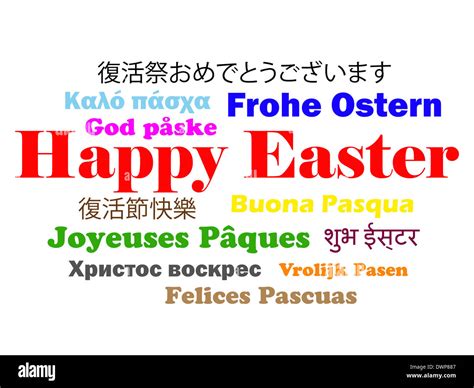 happy easter in different languages